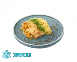 Ланч № 19 Рыба с овощами и горохово-сельдерейным пюре